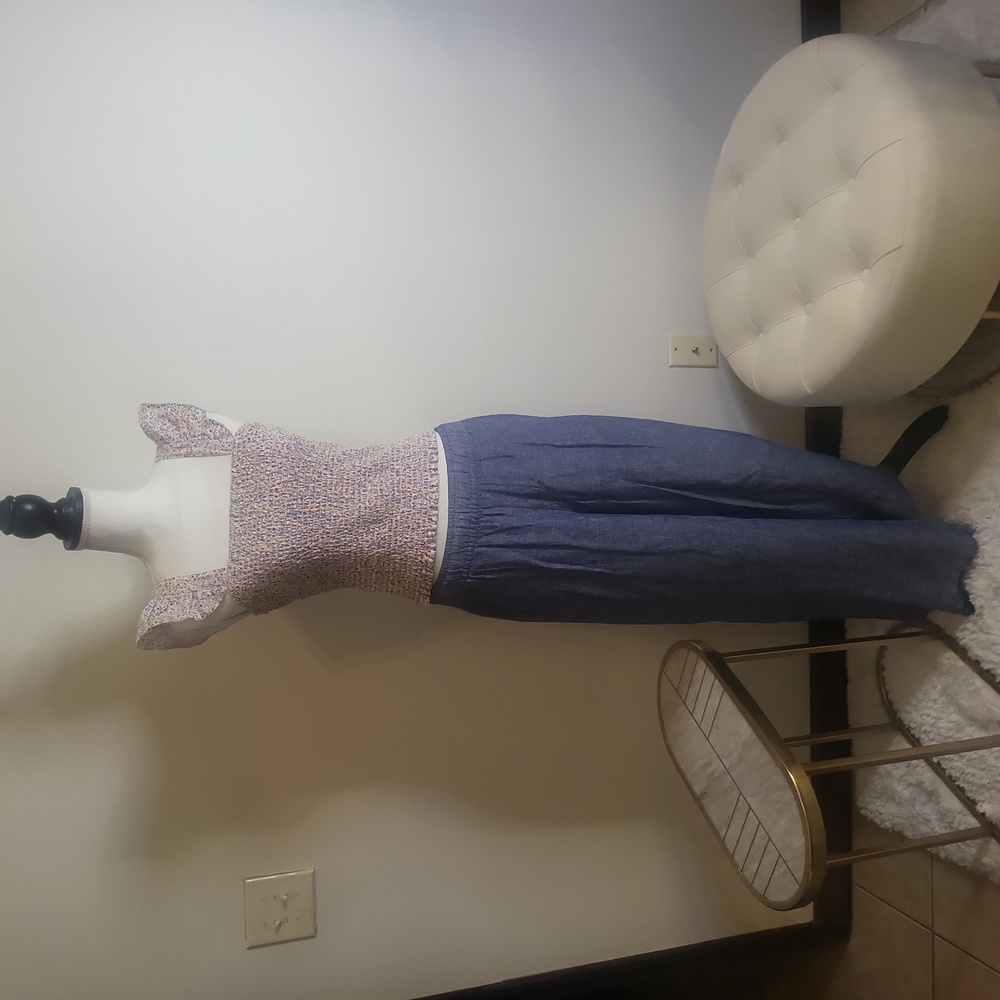 Old Navy top and linen pant set size XS
